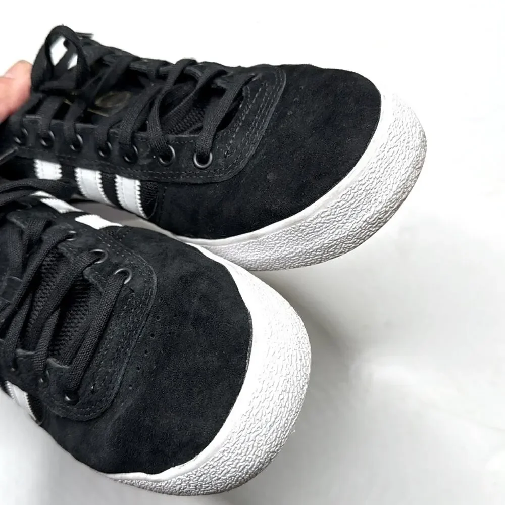 Adidas Men’s Puig Indoor Shoes Black White Stripe Sneaker S-348 Sz 10.5